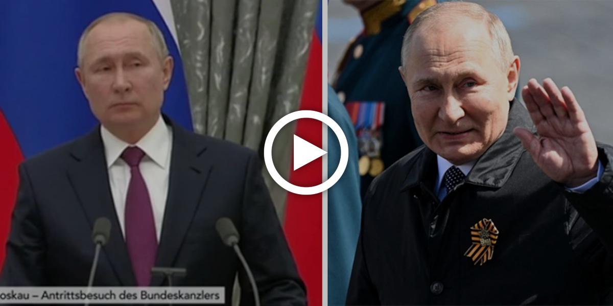 Falten, Augenringe, verkrampftes Gesicht: Zwischen diesen Putin-Bildern liegen nur 8 Wochen