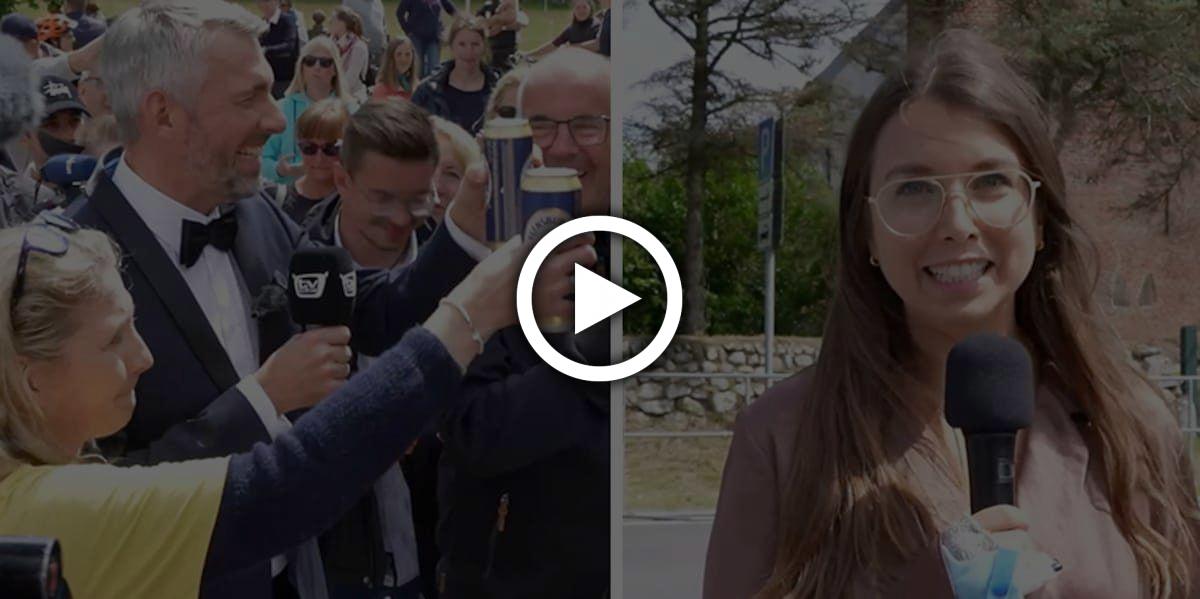 Menge wartet auf Lindner-Hochzeit - da taucht TV-Moderator auf und trinkt Dosenbier
