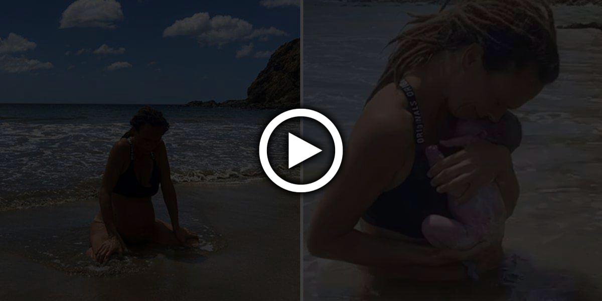 Außergewöhnliche Wassergeburt: Auswanderin bringt Baby im Meer auf die Welt