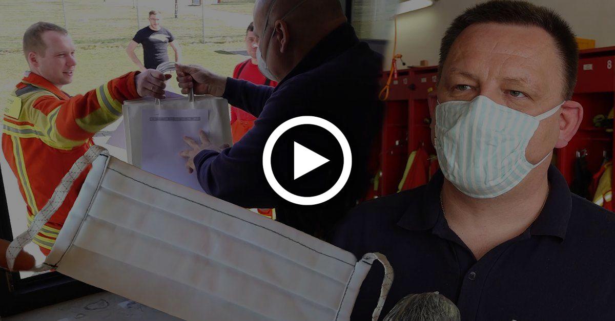 Masken selber nähen: Feuerwehr veröffentlicht einfache Video-Anleitung 