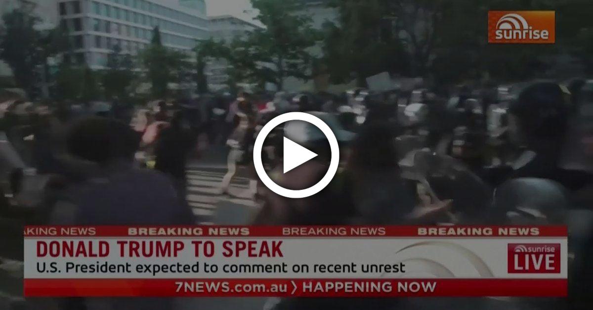 Reporterteam in Washington vor laufender Kamera von Polizisten attackiert