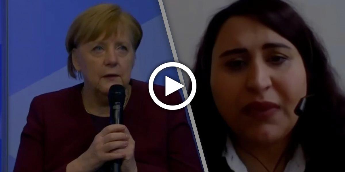 Aufgelöste Mutter schildert Merkel unter Tränen die Folgen für Pandemie-Verlierer