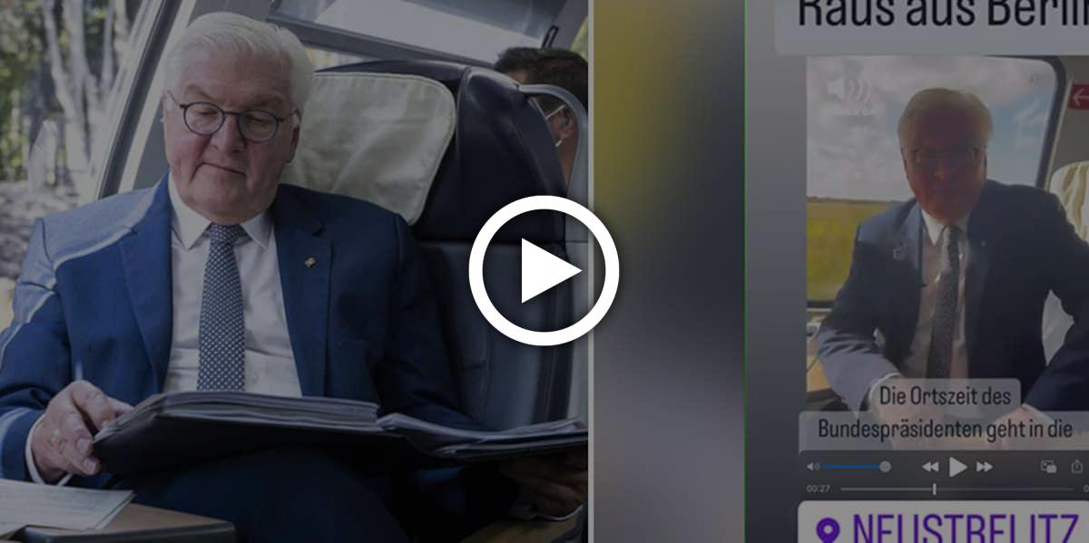 Steinmeier fährt ohne Corona-Maske Bahn - trotz FFP2-Pflicht