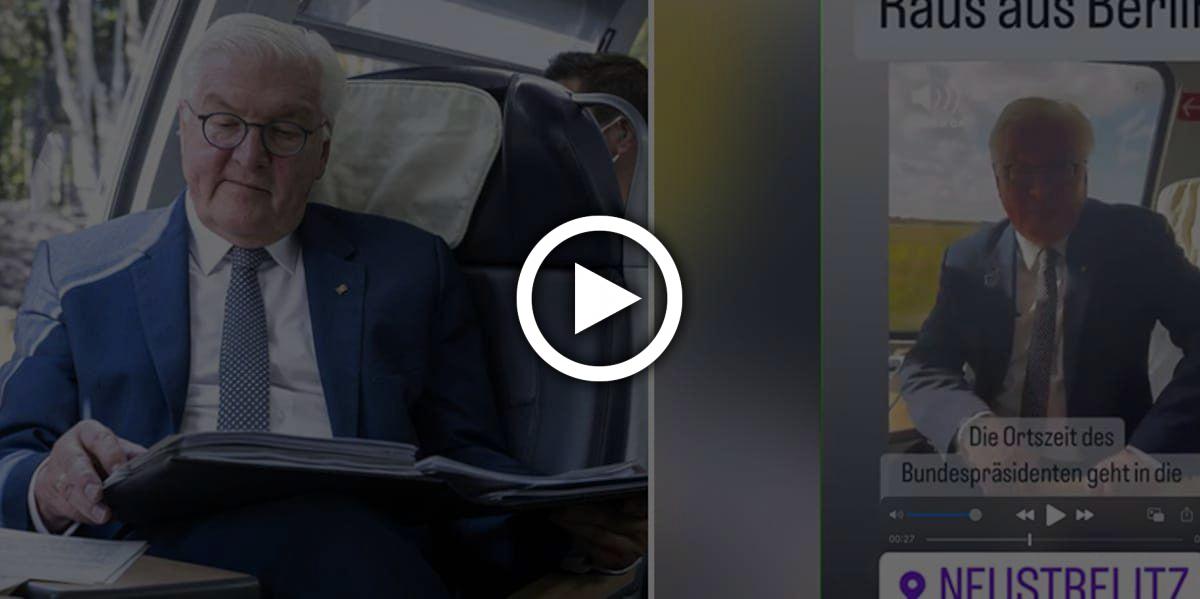 Steinmeier fährt ohne Corona-Maske Bahn - trotz FFP2-Pflicht